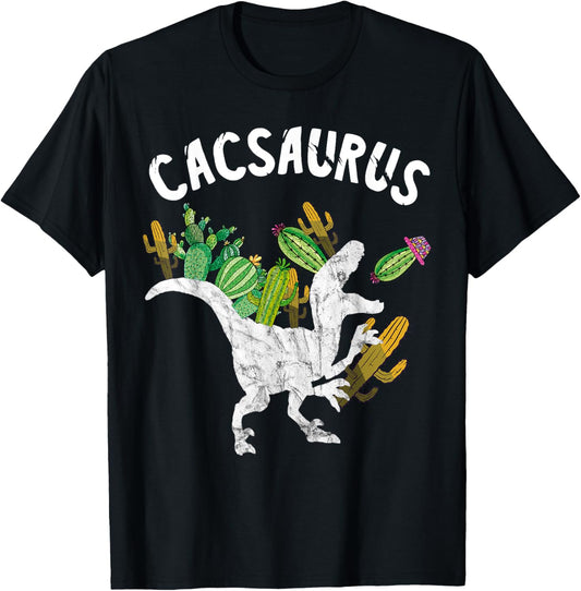 Cacsaurus Cactus Dinosaurs Cacti Dino Saguaro Funny T-Rex T-Shirt