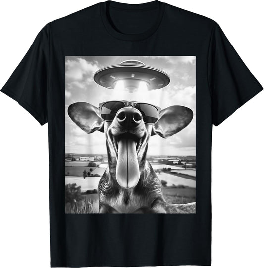 Wiener Selfie Dachshund Ufo Dachshund T-shirt