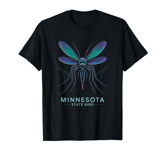 Funny Mosquito Minnesota State Bird MN Humor T-Shirt