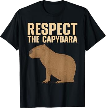 Funny Capybara For Men Women Kids Cavy Rodent Capybara Lover T-Shirt