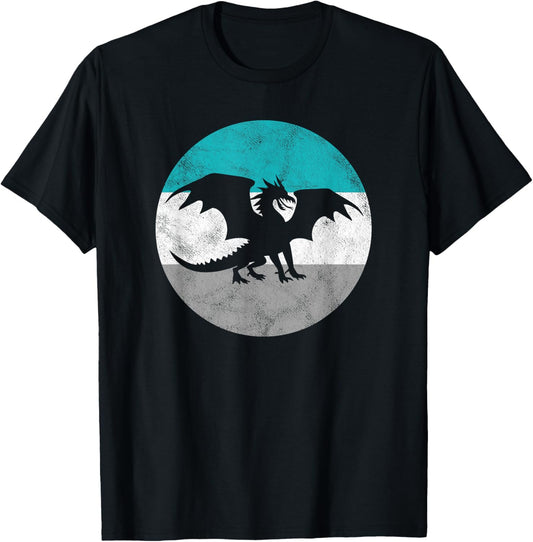 Dragon Retro Fantasy Gift For Men or Boys T-Shirt