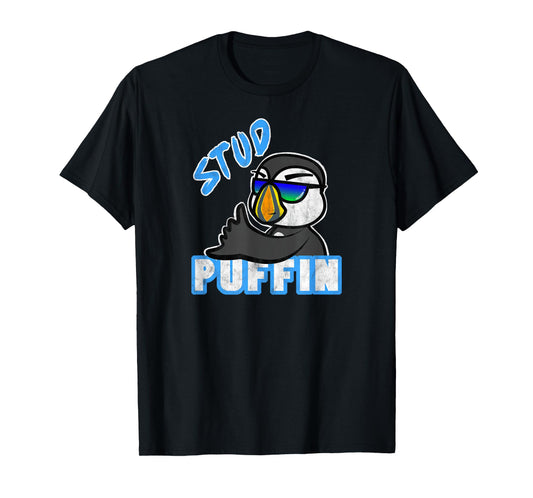 Awesome Funny Stud Puffin the Stud Muffin T-Shirt T-Shirt
