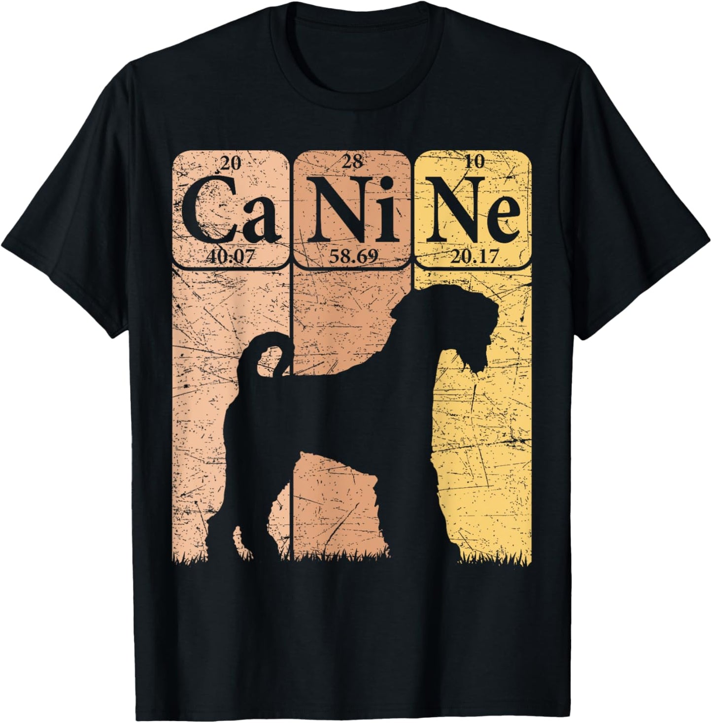 Airedale Terrier Periodic Table Elements Terrier Canine T-Shirt