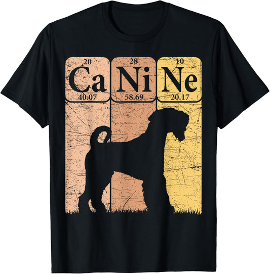 Airedale Terrier Periodic Table Elements Terrier Canine T-Shirt