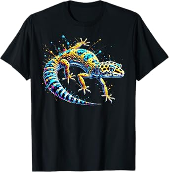 Funny Colorful Leopard Gecko Magical and Gecko lover T-Shirt