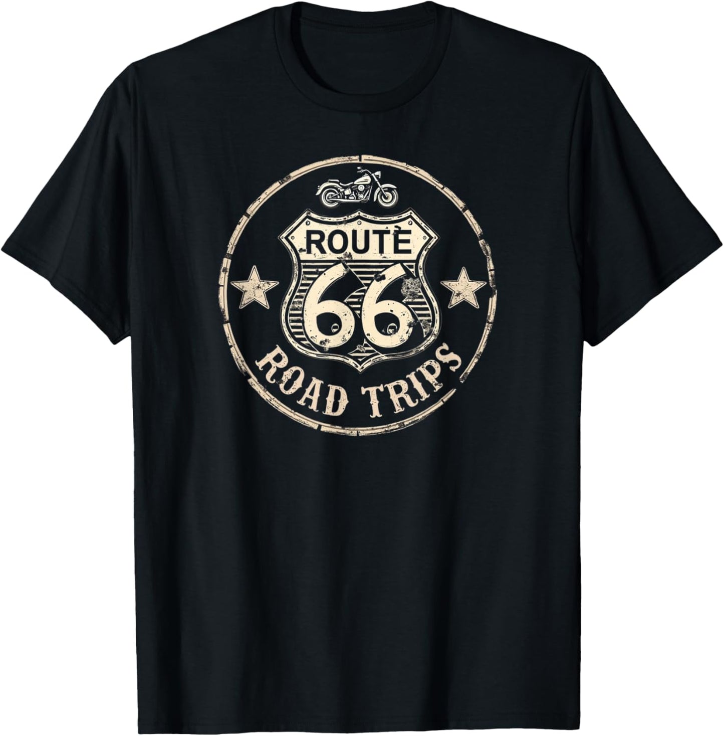 Retro Route 66 Road Trip Vintage Adventure T-Shirt