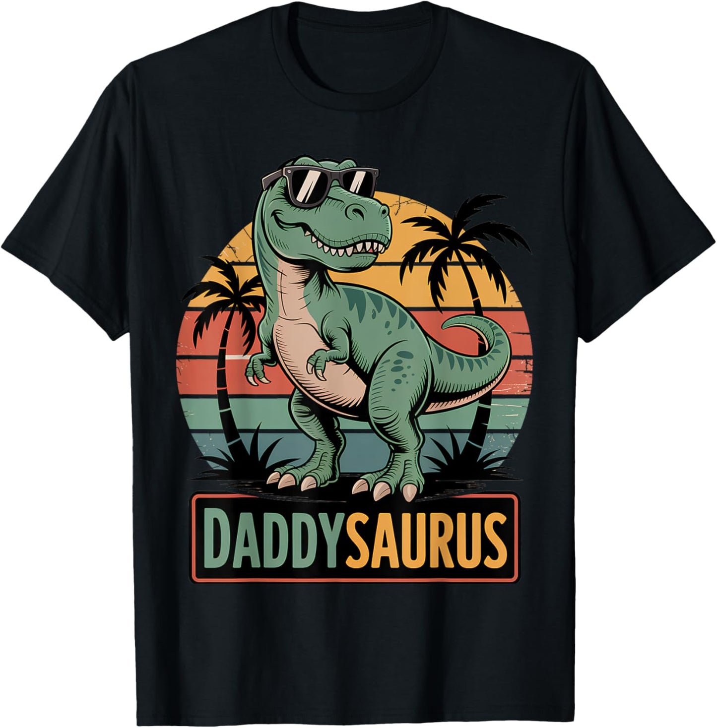 Daddysaurus T Rex Dinosaur Daddy Saurus Family Matching Dad T-Shirt