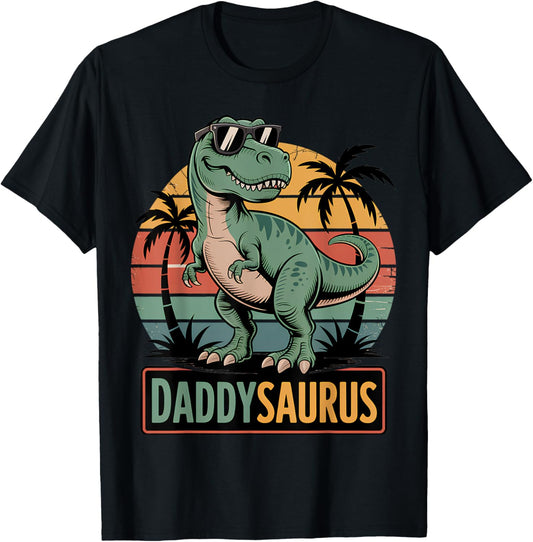 Daddysaurus T Rex Dinosaur Daddy Saurus Family Matching Dad T-Shirt