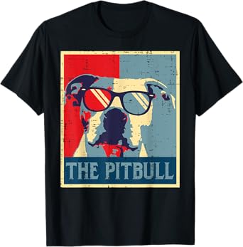 The Pitbull Retro Poster Vintage Pittie Dog Lover Owner Gift T-Shirt for Men Women Kids