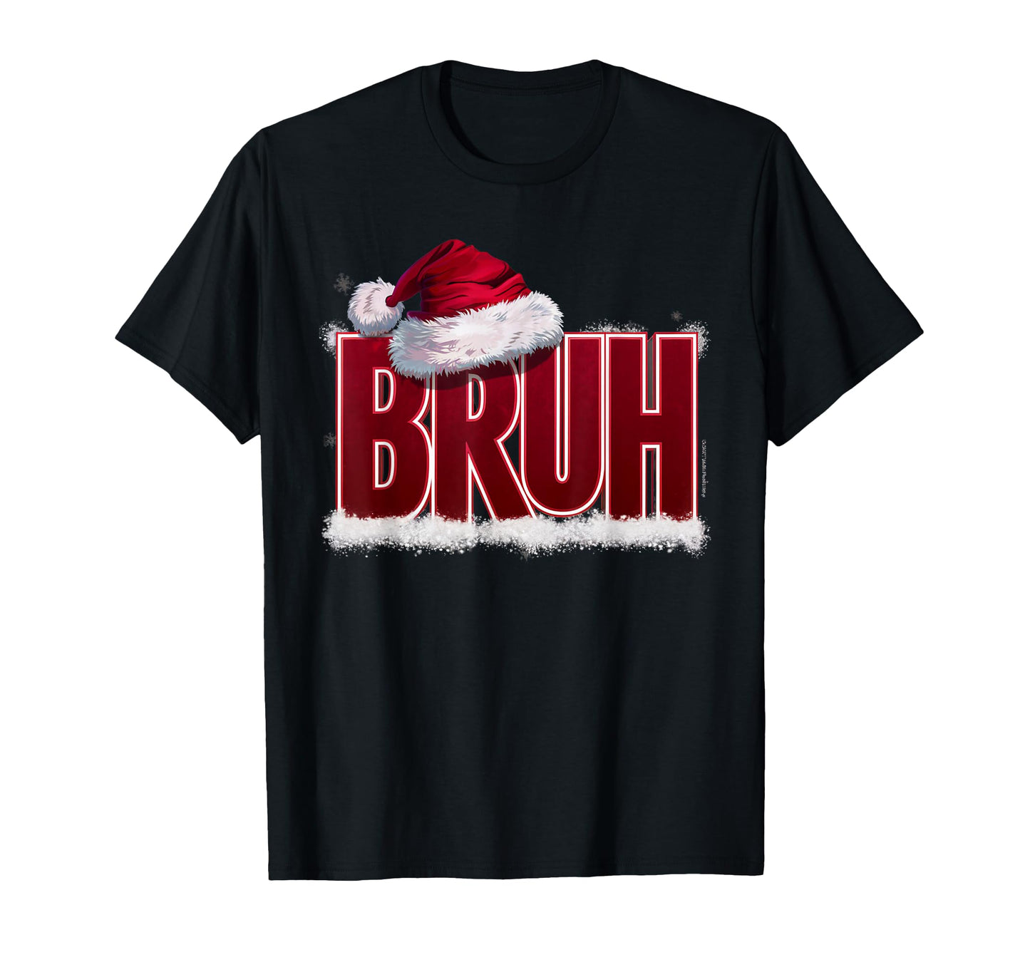 Bruh Funny Christmas Teens Boys Kids Xmas Pajamas T-Shirt