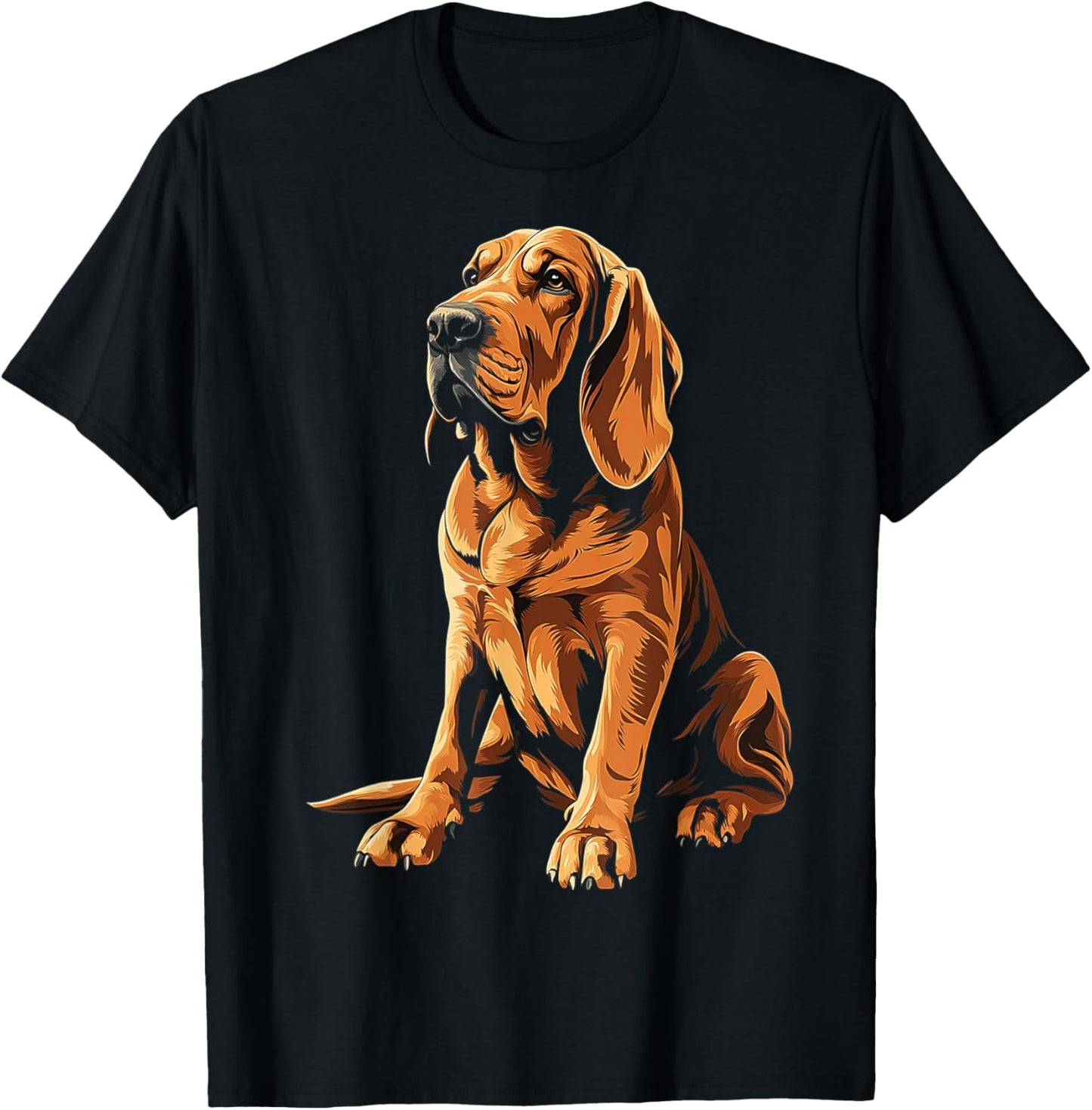 Bloodhound Dog Graphic Pet Illustration Bloodhound T-Shirt
