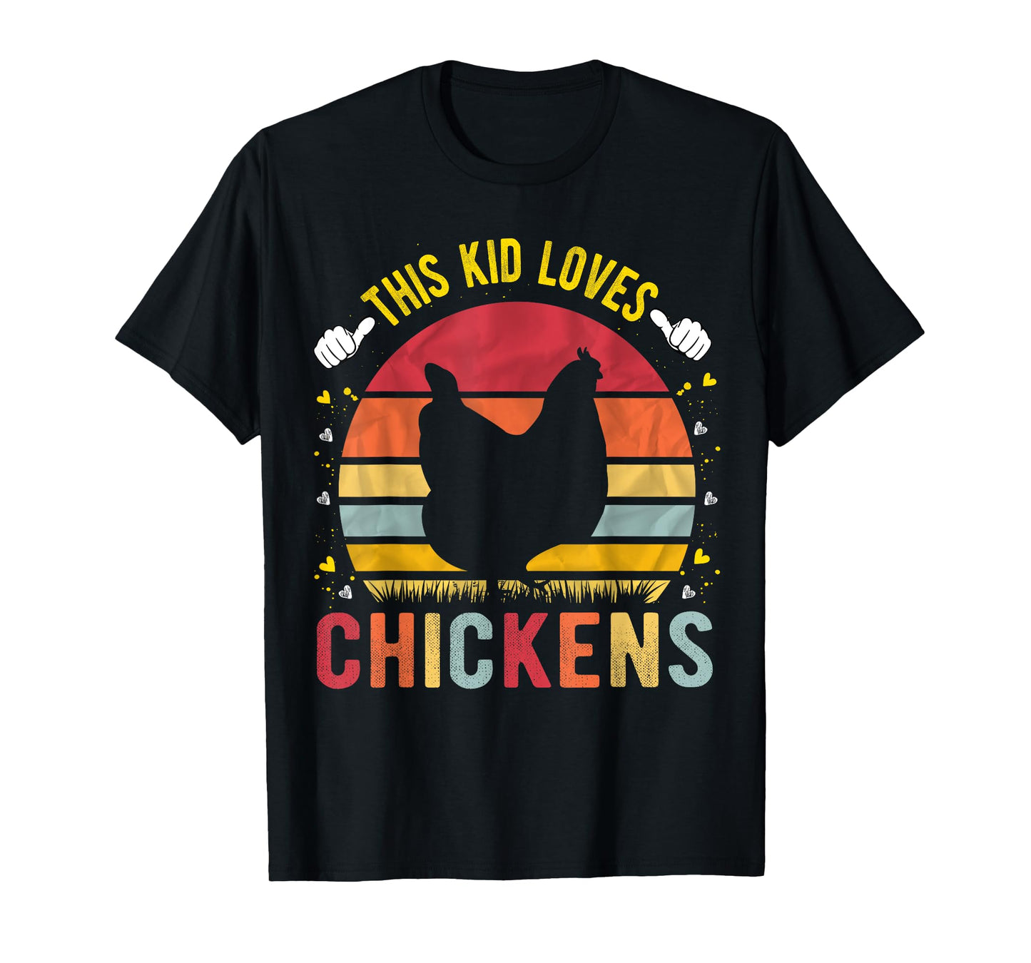 This Kid Loves Chickens Boys and Girls Chicken Gift T-Shirt