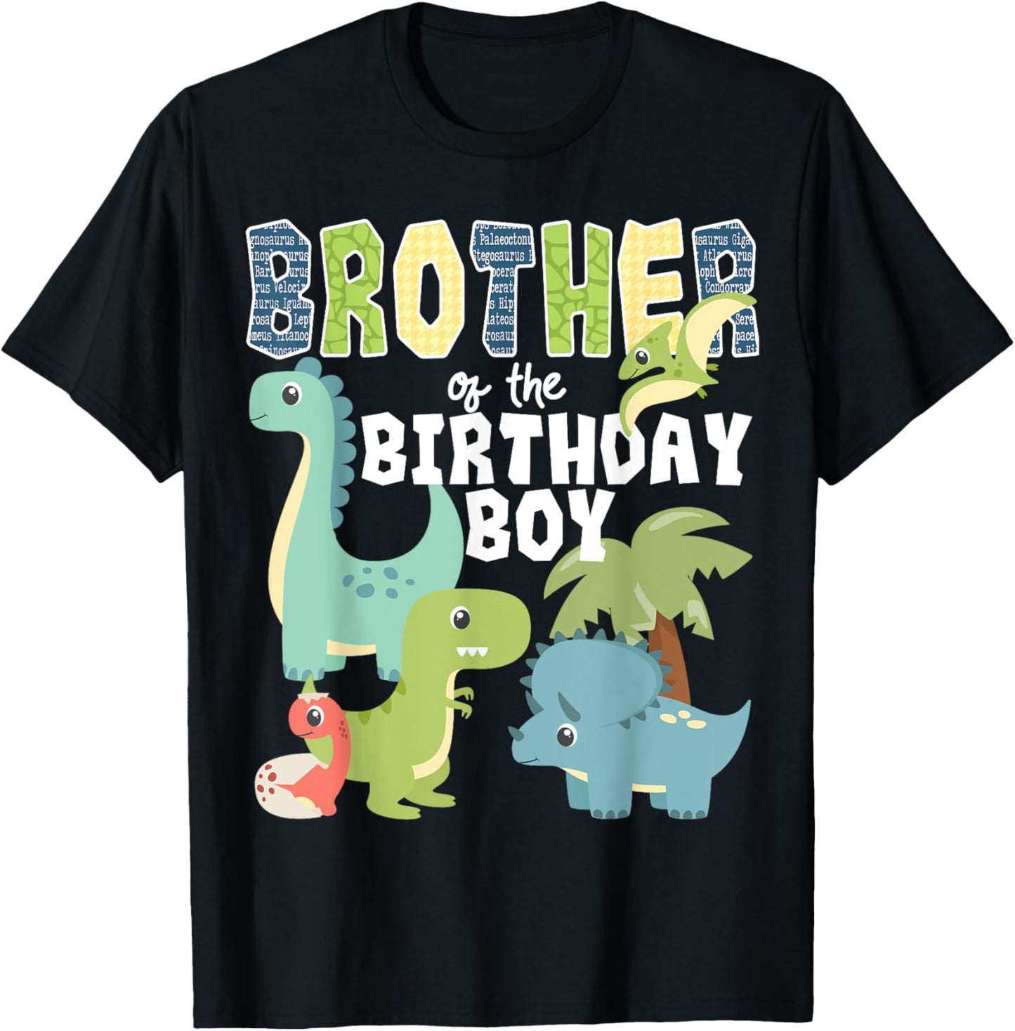 Dinosaurs Theme Birthday Brother of the Birthday Boy T-Shirt