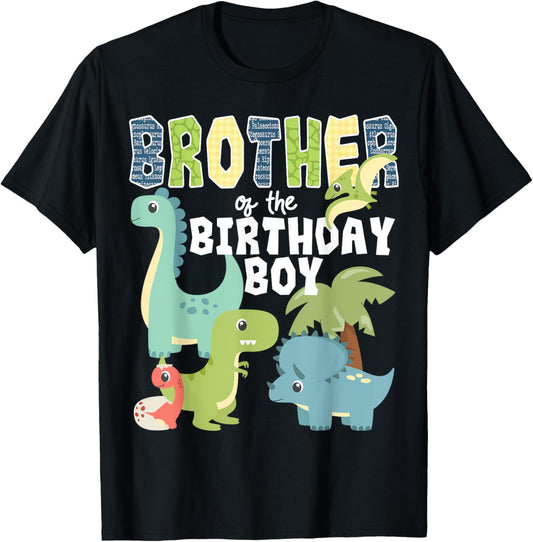 Dinosaurs Theme Birthday Brother of the Birthday Boy T-Shirt
