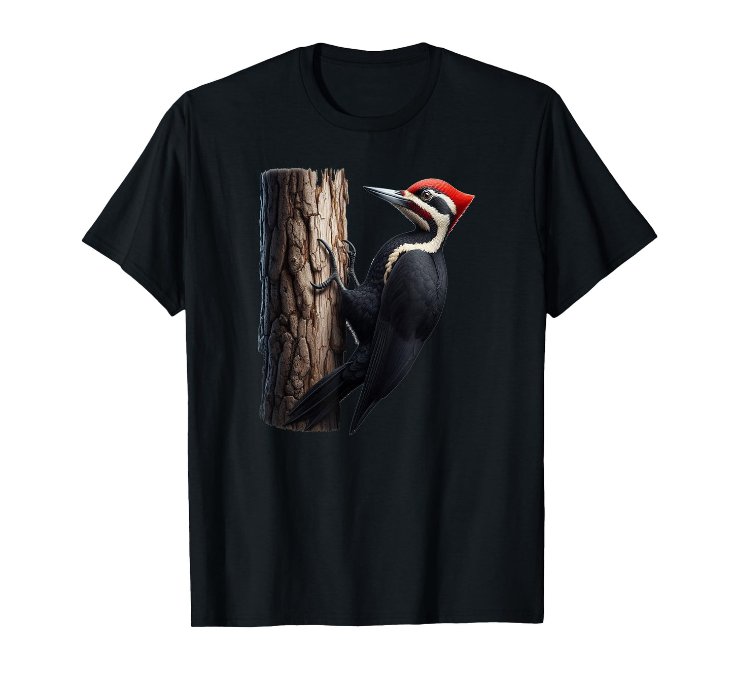 Bird Series. Pileated Woodpecker Bird. Artist's Rendition. T-Shirt