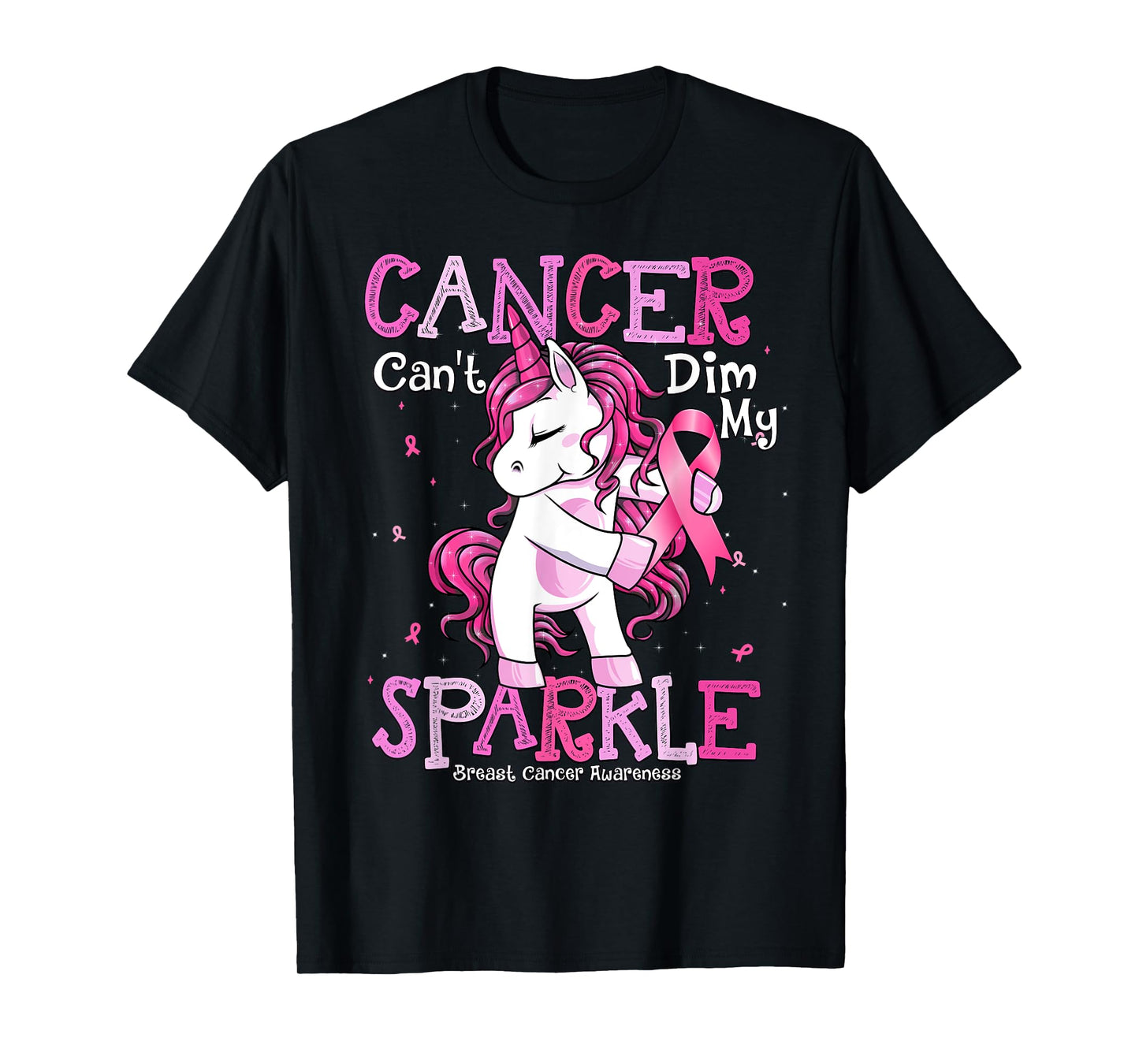 Breast Cancer Support Shirt Breast Cancer Awareness Unicorn T-Shirt