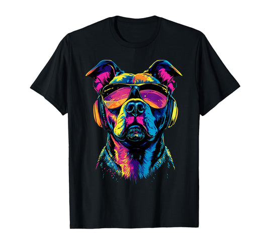 Pit Bull with Sunglasses Pittie American Pit Bull Terrier T-Shirt