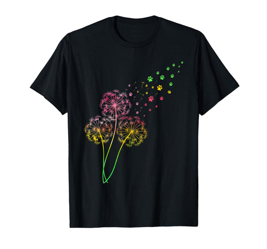 Dandelion Paw Print T-Shirt