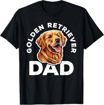 Golden Retriever Dad Shirt Men Daddy Dog Lover Fathers Day T-Shirt