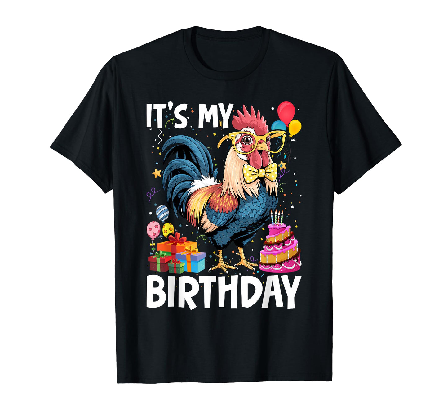 It's My Birthday, a Chicken Stamping Party for Girls T-Shirt
