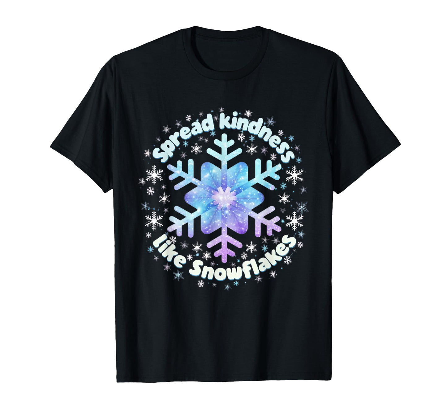 Spread Kindness Like Snowflakes Christmas Teacher Unity Day T-Shirt