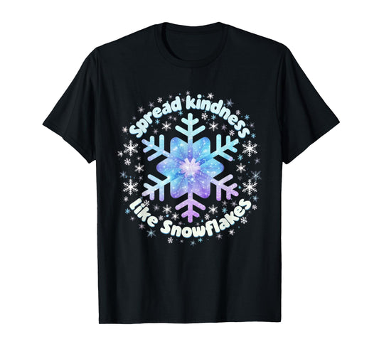 Spread Kindness Like Snowflakes Christmas Teacher Unity Day T-Shirt