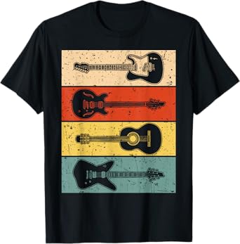 Cool Guitar For Men Women Vintage Guitar Lovers Guitarist T-Shirt