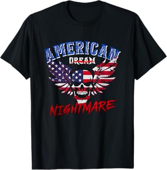 Nightmares Funny Outfits Vintage American Flag Dream Apparel T-Shirt