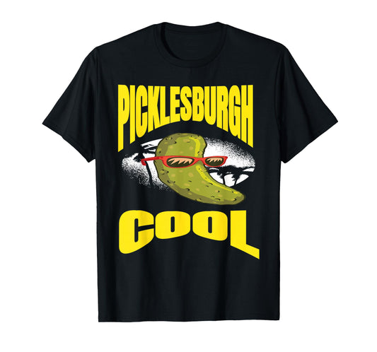 Funny Pittsburgh Humor Picklesburgh Cool Relaxing Pickle T-Shirt