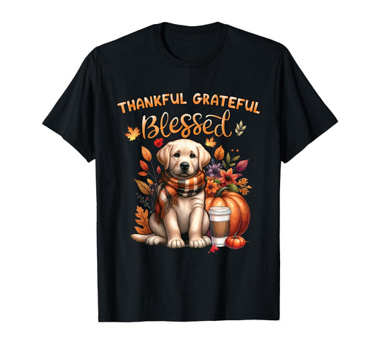 Labrador Retriever Dog pumpkin spice Happy Fall Yall autumn T-Shirt