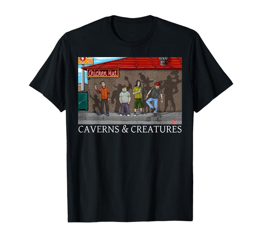 Chicken Hut Caverns & Creatures T-Shirt