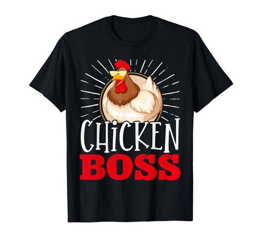Funny Farmer Animal Pet Chicken Boss Chickens Lover T-Shirt