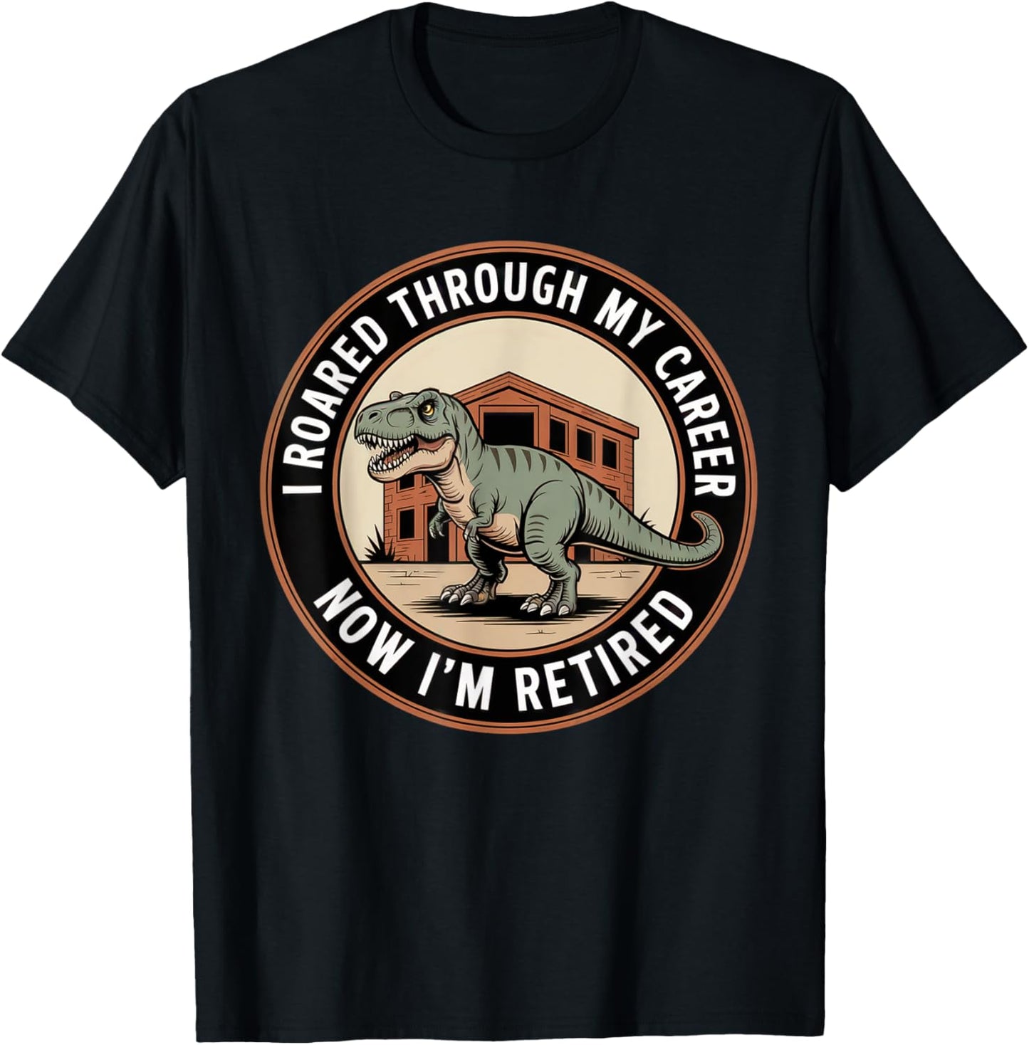 Funny Retired Dinosaur Tyrannosaur T-Rex Vintage Retirement T-Shirt