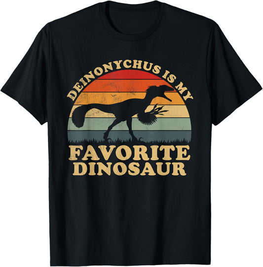 Deinonychus My Favorite Dinosaur - Dino Lovers Vintage T-Shirt