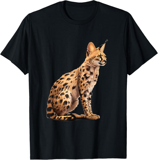 Serval Cat Wild Cat Serval Animal Servals African Wildcat T-Shirt