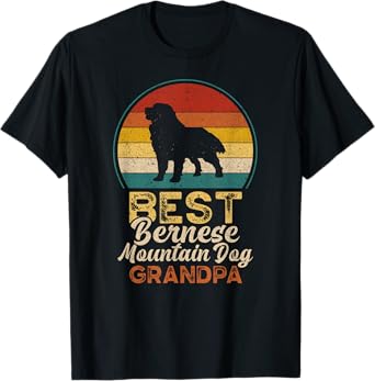 Best Bernese Mountain Dog Grandpa, Father's Day, Grandfather Men T-Shirt