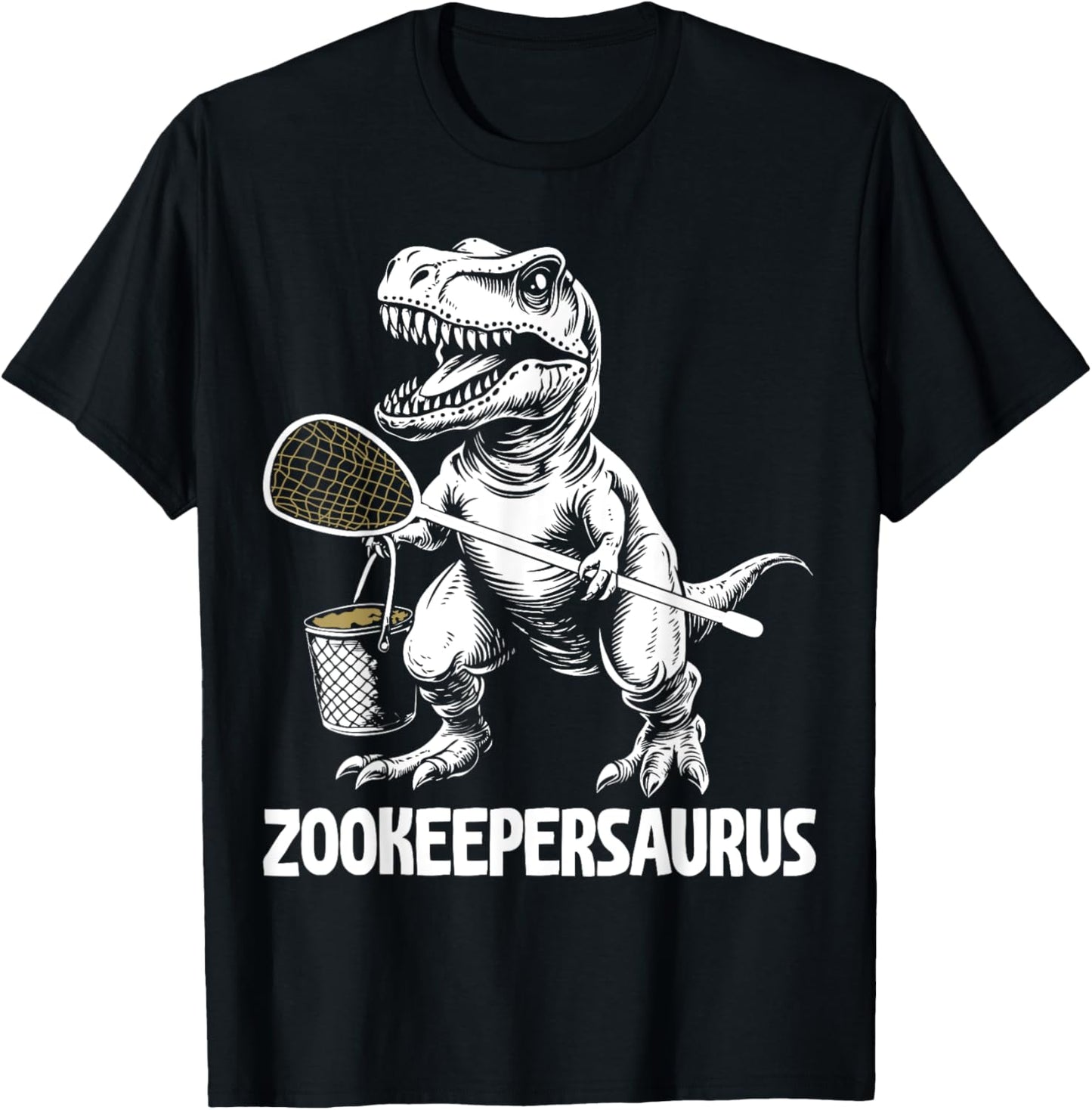 Funny Zookeepersaurus Zookeeper Dinosaur Zoo Humor T-Shirt