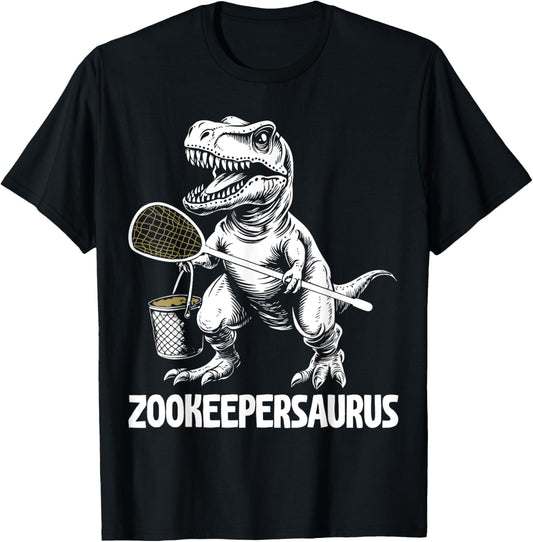 Funny Zookeepersaurus Zookeeper Dinosaur Zoo Humor T-Shirt