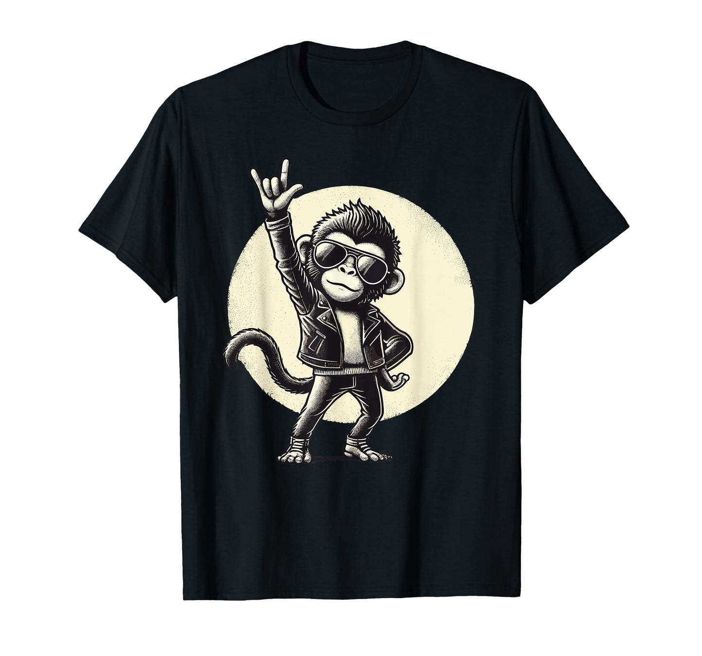 Rock Music, Funny Monkey, Rocker | Rock Hand, Heavy Metal T-Shirt