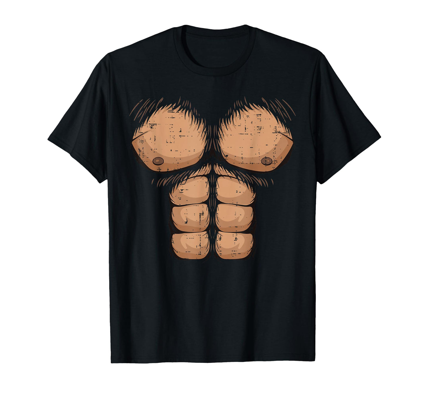 Halloween Bigfoot Hairy Torso Funny Sasquatch Costume Men T-Shirt