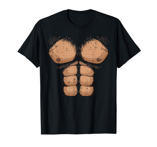Halloween Bigfoot Hairy Torso Funny Sasquatch Costume Men T-Shirt