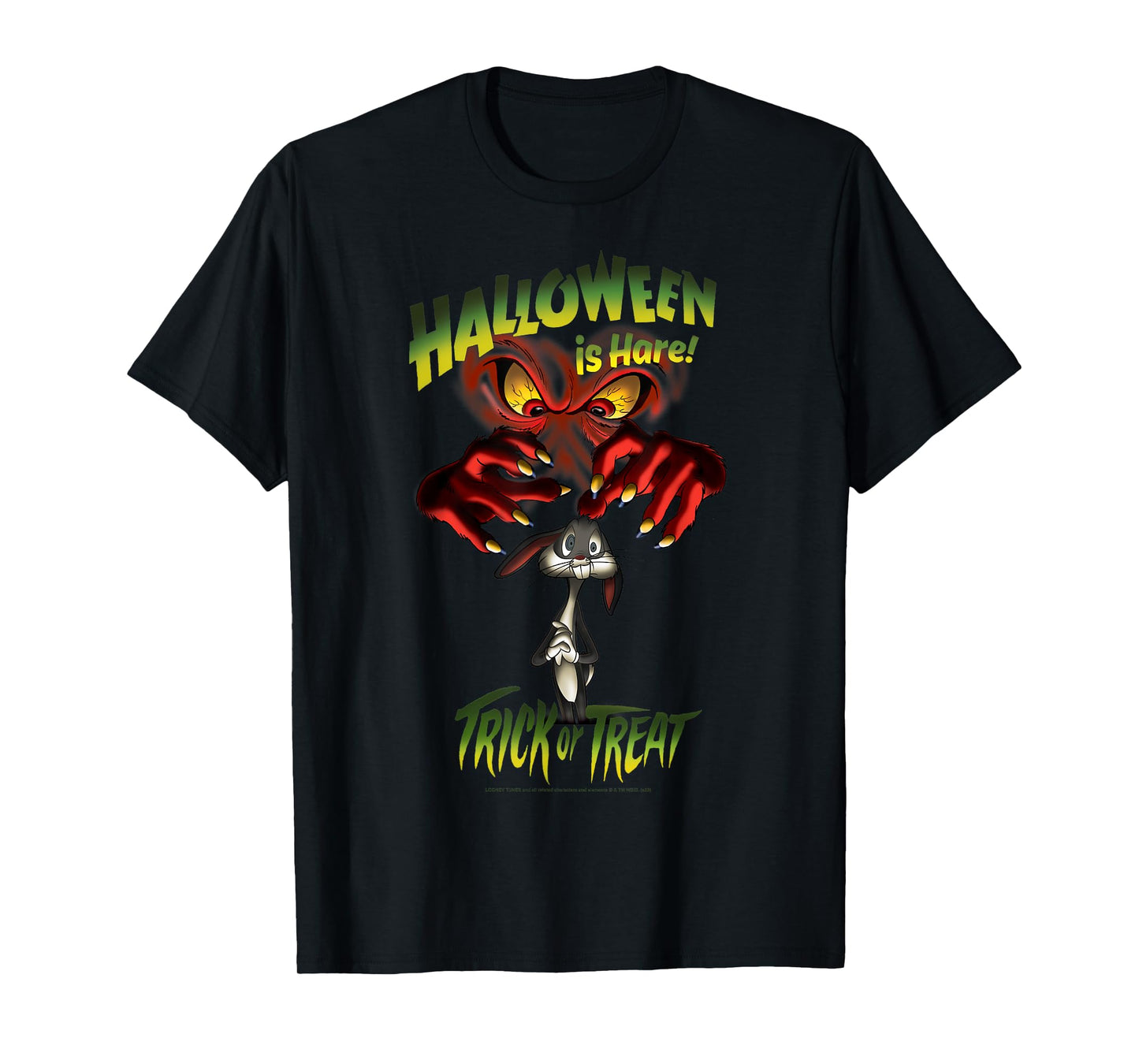 Looney Tunes Halloween Gossamer & Bugs Halloween Is Hare T-Shirt