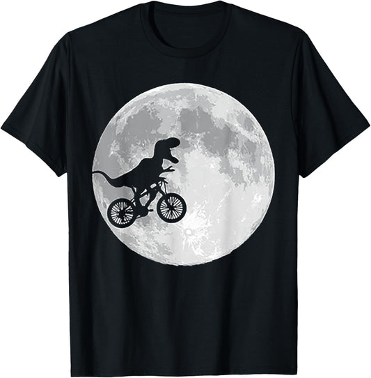 Dinosaur Bike and Moon T-Shirt