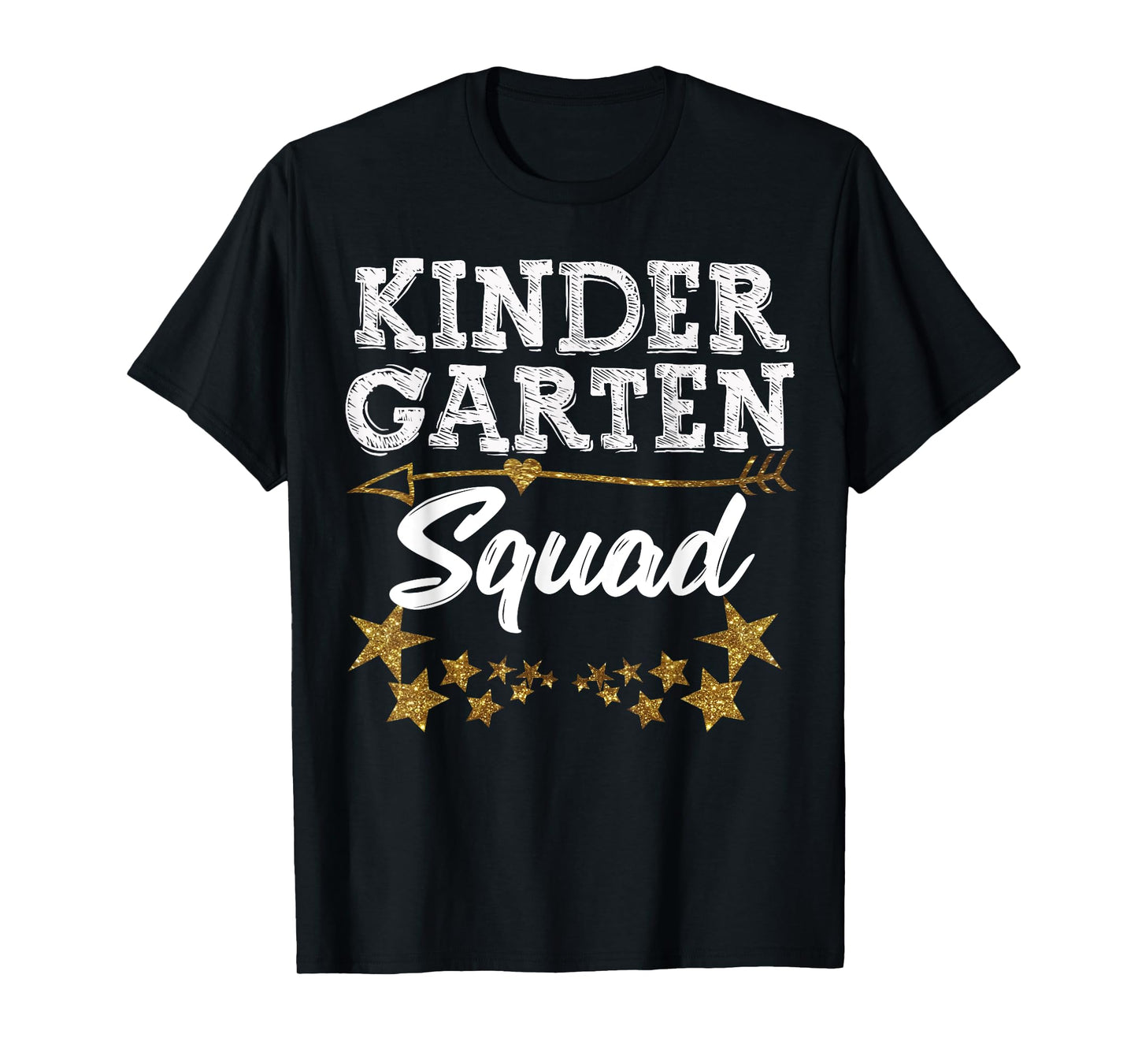 Kindergarten Squad Gold Star Fun Kids Back To School Tee T-Shirt