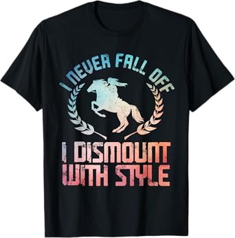 Funny Horse Racing Art For Men Women Horse Lover Equestrian T-Shirt