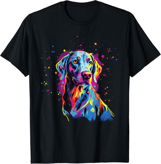 Watercolor Colorful Louisiana Catahoula Leopard Dogs T-Shirt