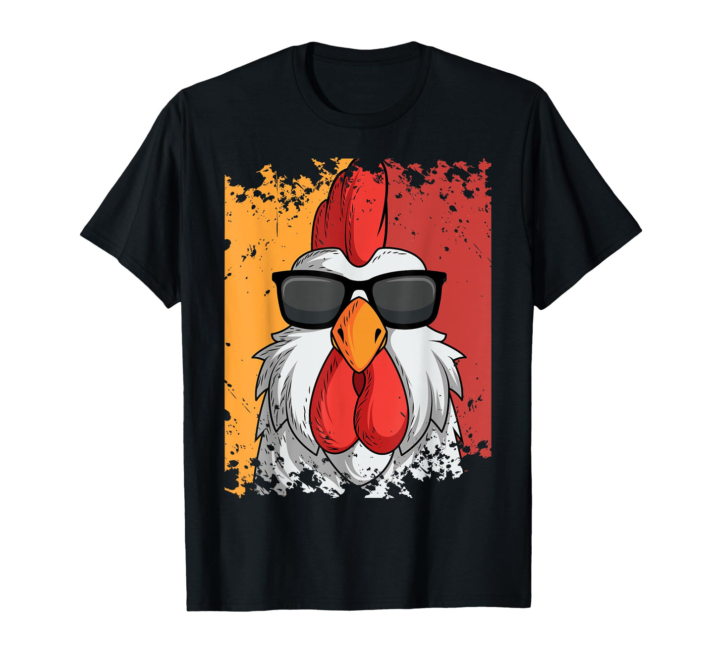 Rooster Retro Vintage Sunglasses Chicken Farm Poultry Lover T-Shirt