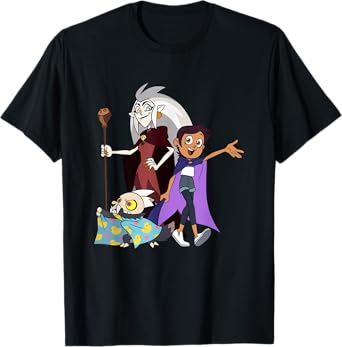 Disney The Owl House Edalyn Luz King Group Shot Chest Logo T-Shirt