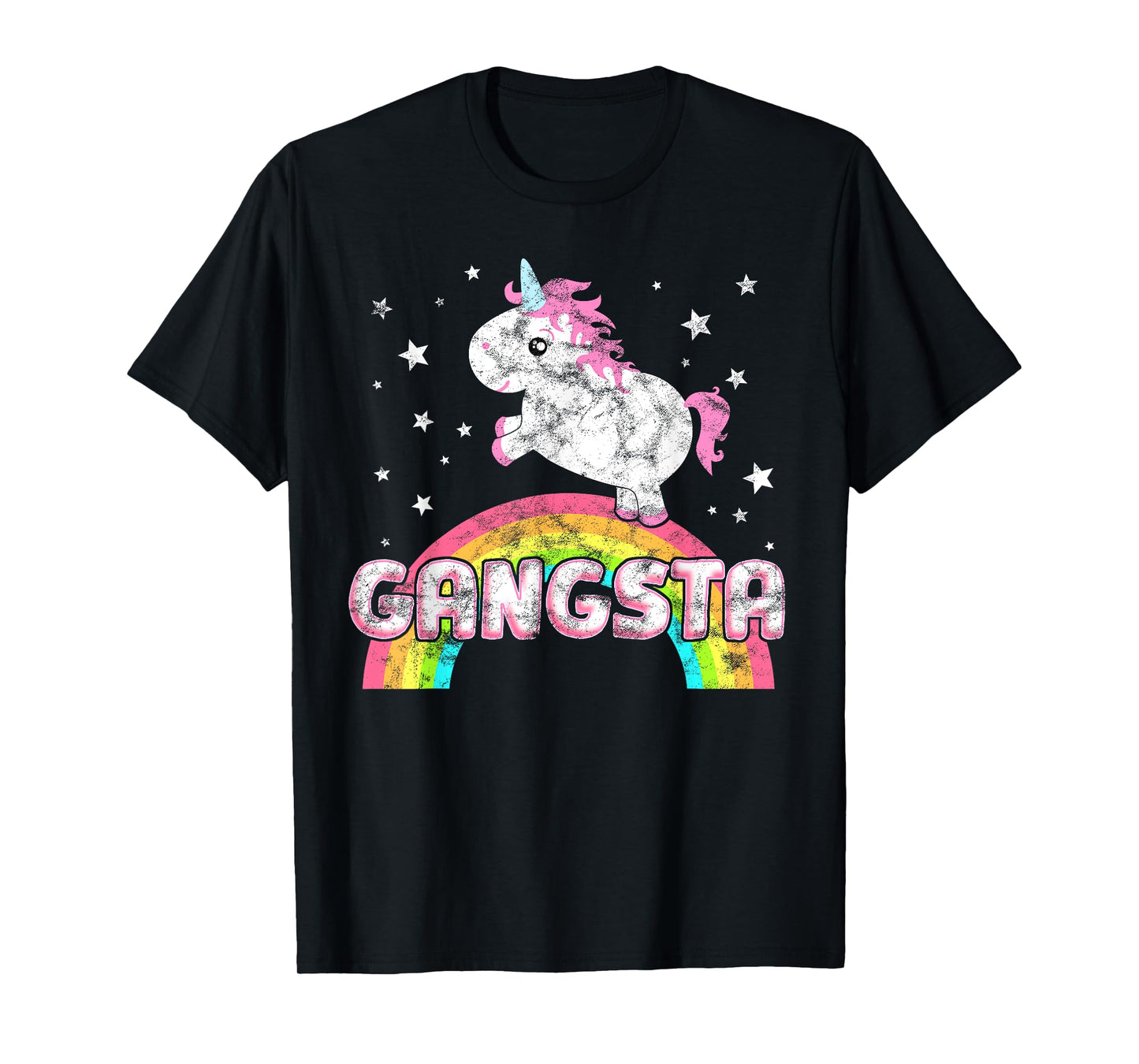 Funny Ironic Cool Unicorn Gangsta Rap Music Festival T-Shirt T-Shirt
