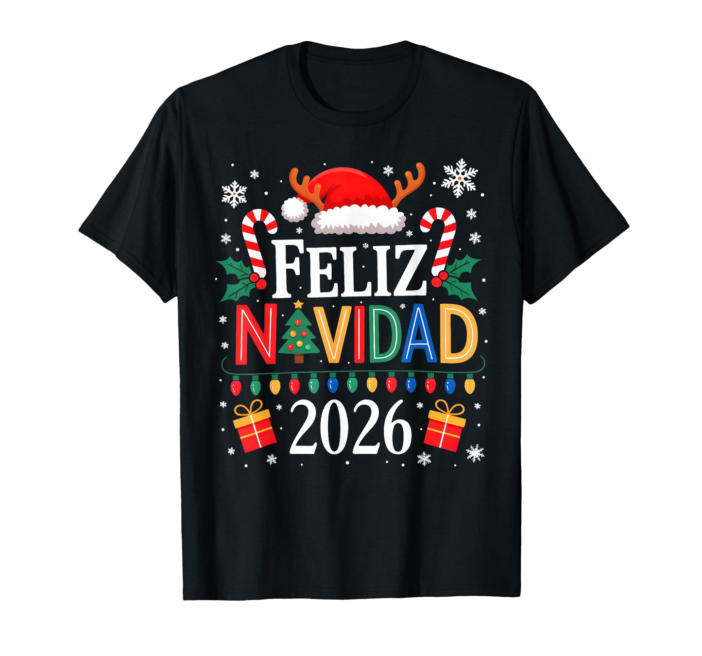 Feliz Navidad 2026 Matching Family Spanish Christmas Mexican T-Shirt